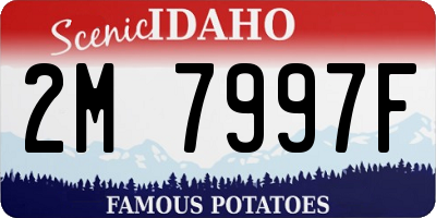 ID license plate 2M7997F