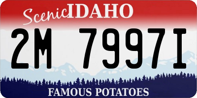 ID license plate 2M7997I