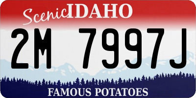 ID license plate 2M7997J