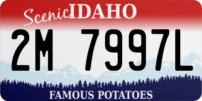 ID license plate 2M7997L