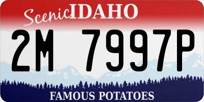 ID license plate 2M7997P