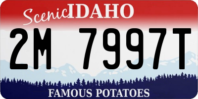 ID license plate 2M7997T