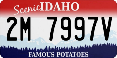 ID license plate 2M7997V