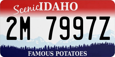 ID license plate 2M7997Z