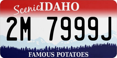 ID license plate 2M7999J