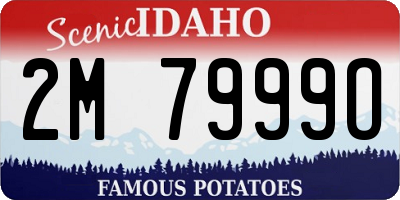 ID license plate 2M7999O