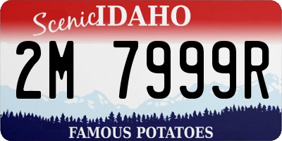 ID license plate 2M7999R