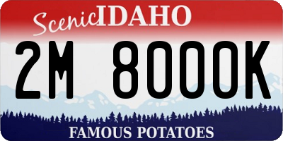 ID license plate 2M8000K