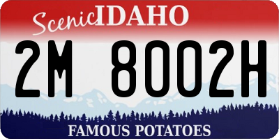 ID license plate 2M8002H