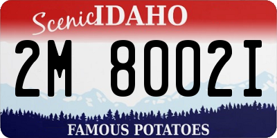 ID license plate 2M8002I