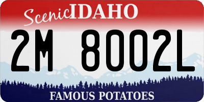 ID license plate 2M8002L
