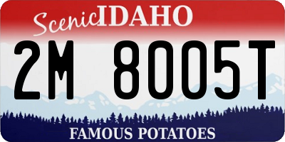 ID license plate 2M8005T