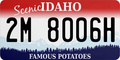 ID license plate 2M8006H