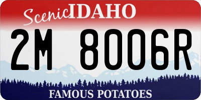 ID license plate 2M8006R
