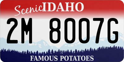 ID license plate 2M8007G