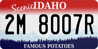 ID license plate 2M8007R