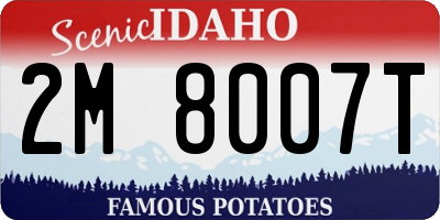 ID license plate 2M8007T