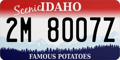 ID license plate 2M8007Z