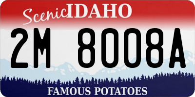ID license plate 2M8008A