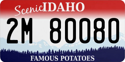 ID license plate 2M8008O