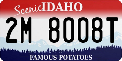 ID license plate 2M8008T