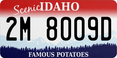 ID license plate 2M8009D