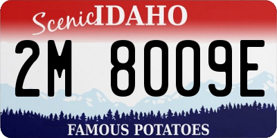 ID license plate 2M8009E