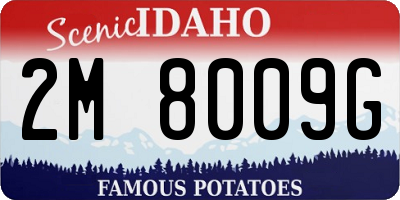 ID license plate 2M8009G