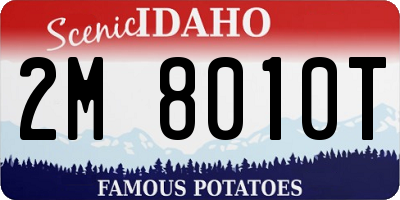 ID license plate 2M8010T