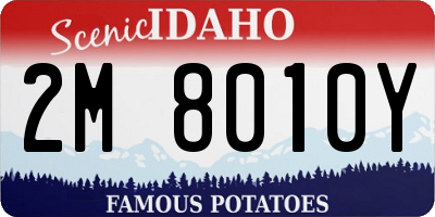 ID license plate 2M8010Y