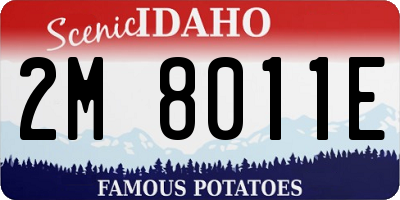 ID license plate 2M8011E