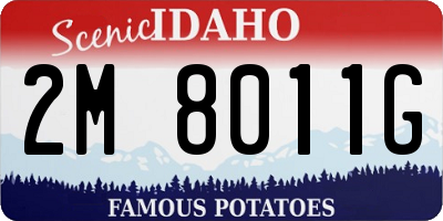 ID license plate 2M8011G