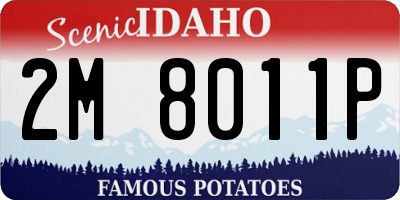 ID license plate 2M8011P
