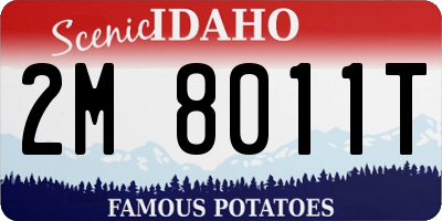ID license plate 2M8011T