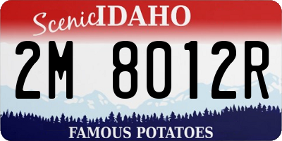 ID license plate 2M8012R