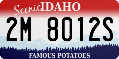ID license plate 2M8012S