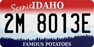 ID license plate 2M8013E