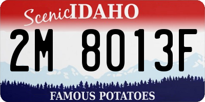 ID license plate 2M8013F