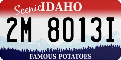 ID license plate 2M8013I