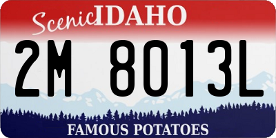 ID license plate 2M8013L