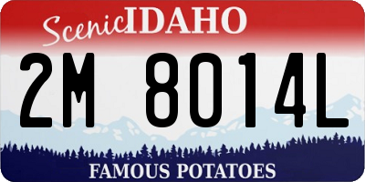 ID license plate 2M8014L