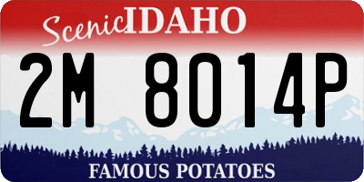 ID license plate 2M8014P