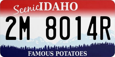 ID license plate 2M8014R
