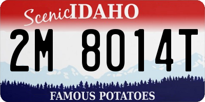 ID license plate 2M8014T