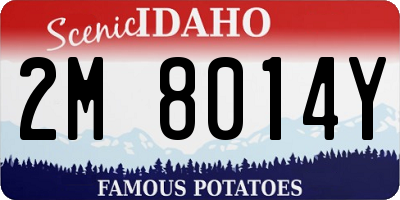 ID license plate 2M8014Y