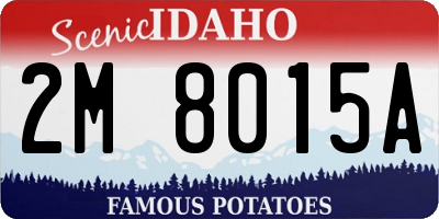 ID license plate 2M8015A