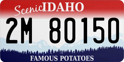 ID license plate 2M8015O