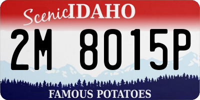 ID license plate 2M8015P