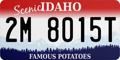 ID license plate 2M8015T
