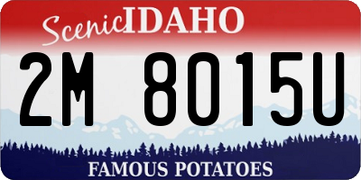 ID license plate 2M8015U